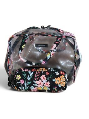 Vera Bradley ‘Tangerine Twist’ Travel Makeup Bag Set